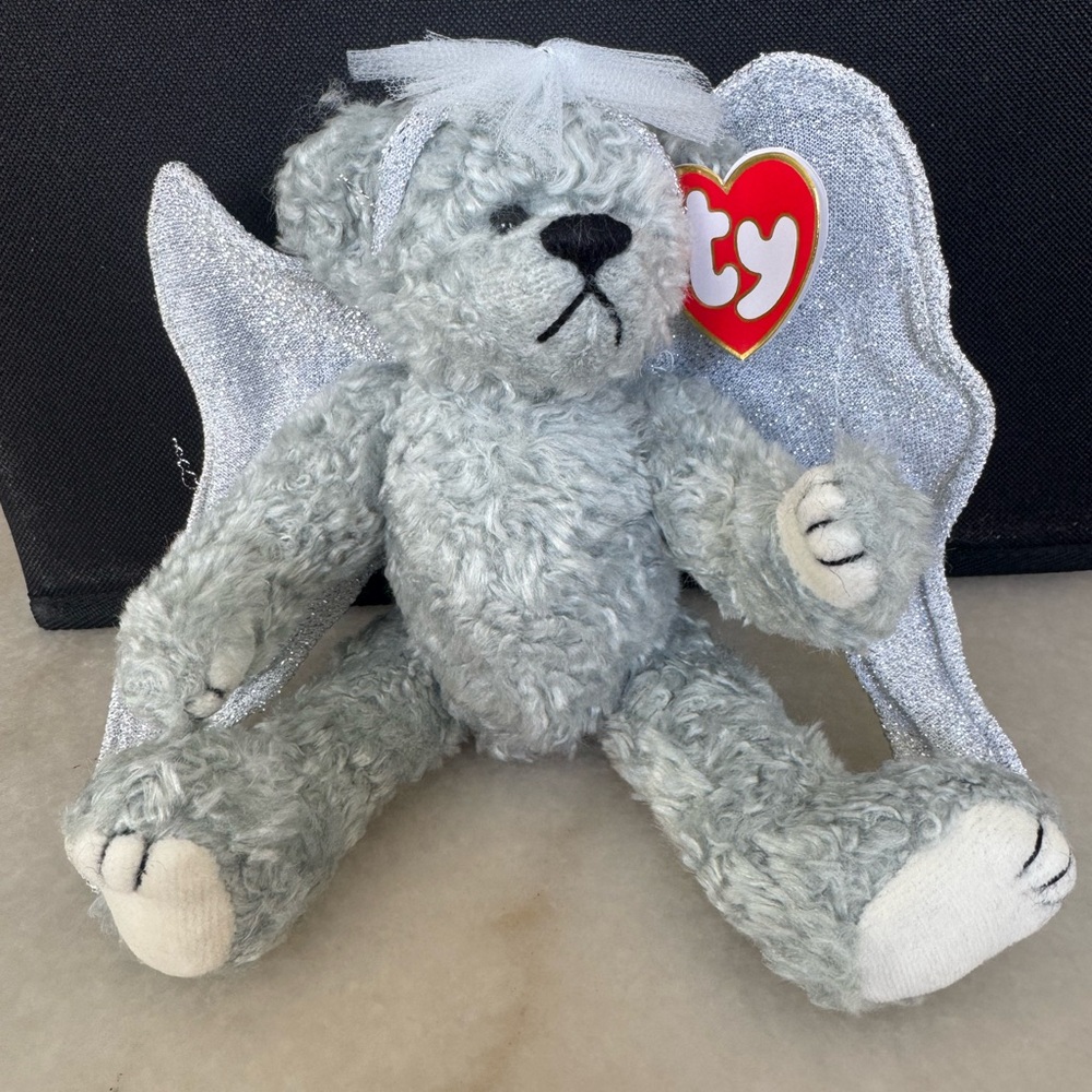 TY Beanie Babies Attic Treasures Collection “Sterling” Angel Bear with Tags